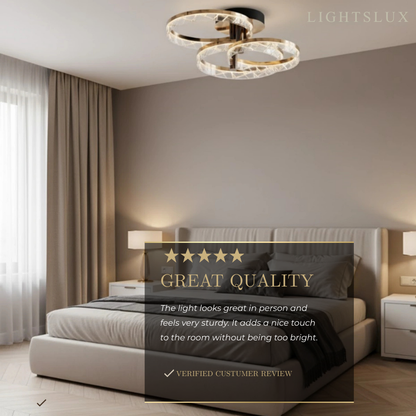 Modern Surface Mount Ceiling Light – Dimmable LED Light for Bedroom/Living Room