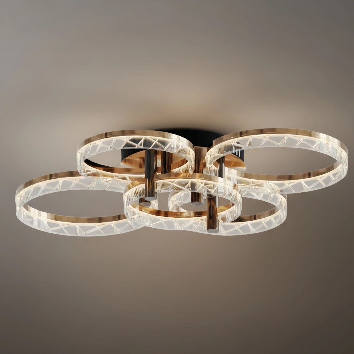 Modern Surface Mount Ceiling Light – Dimmable LED Light for Bedroom/Living Room