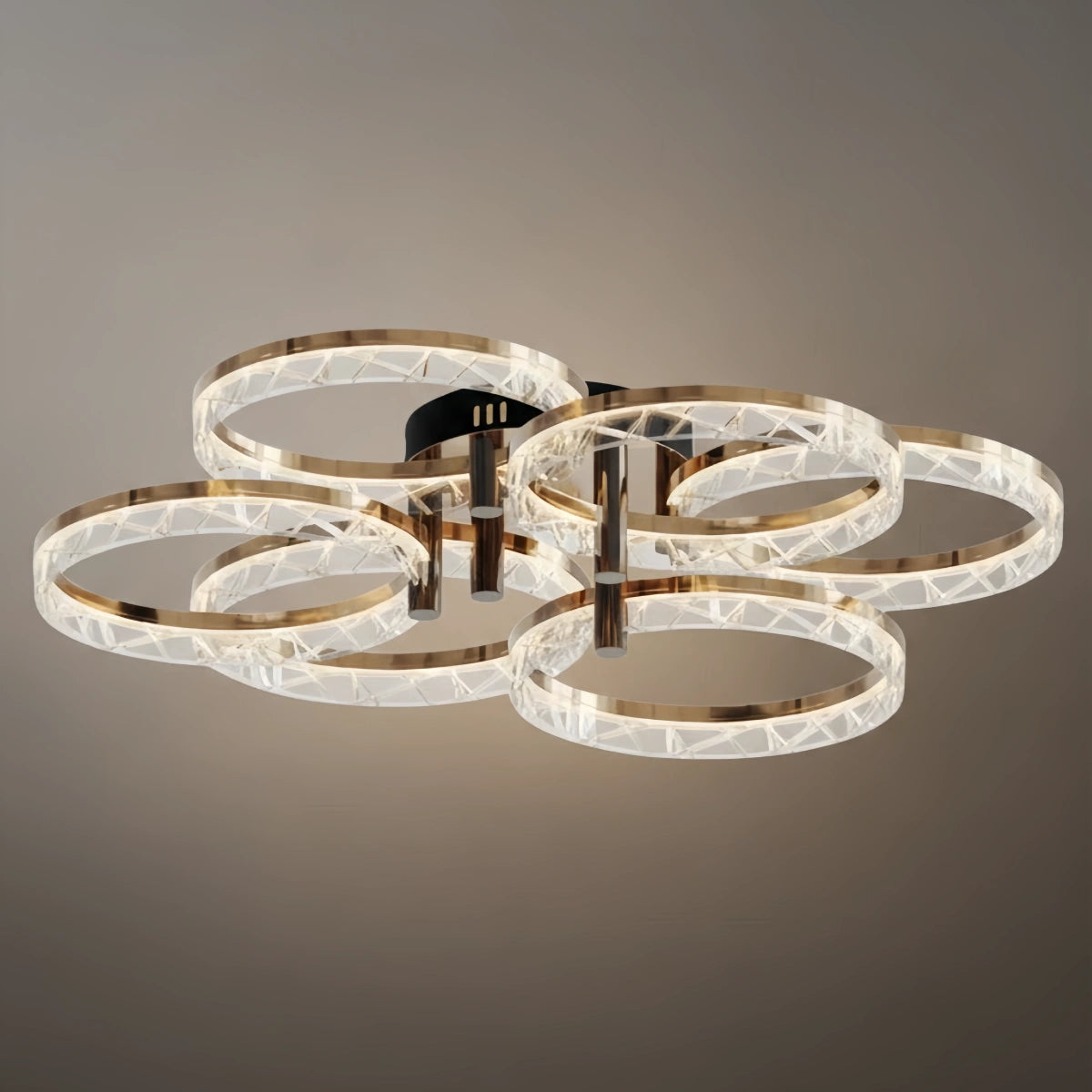 Modern Surface Mount Ceiling Light – Dimmable LED Light for Bedroom/Living Room