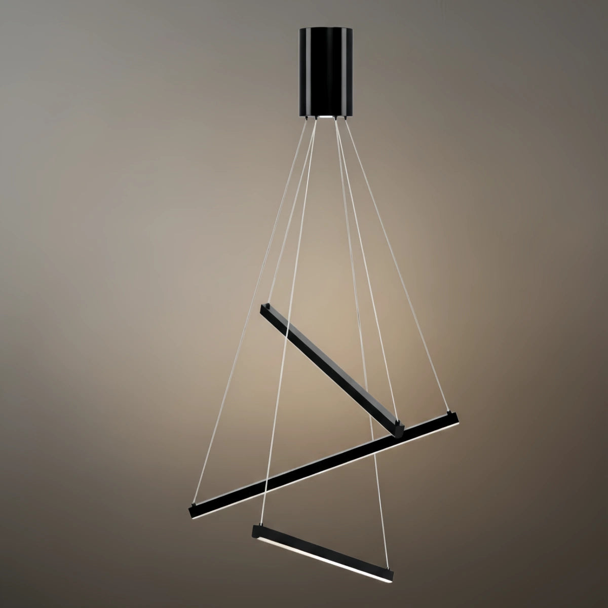 Sculptural Modern Chandelier – Aluminum & Silica Gel LED Halo Light for Living Room 