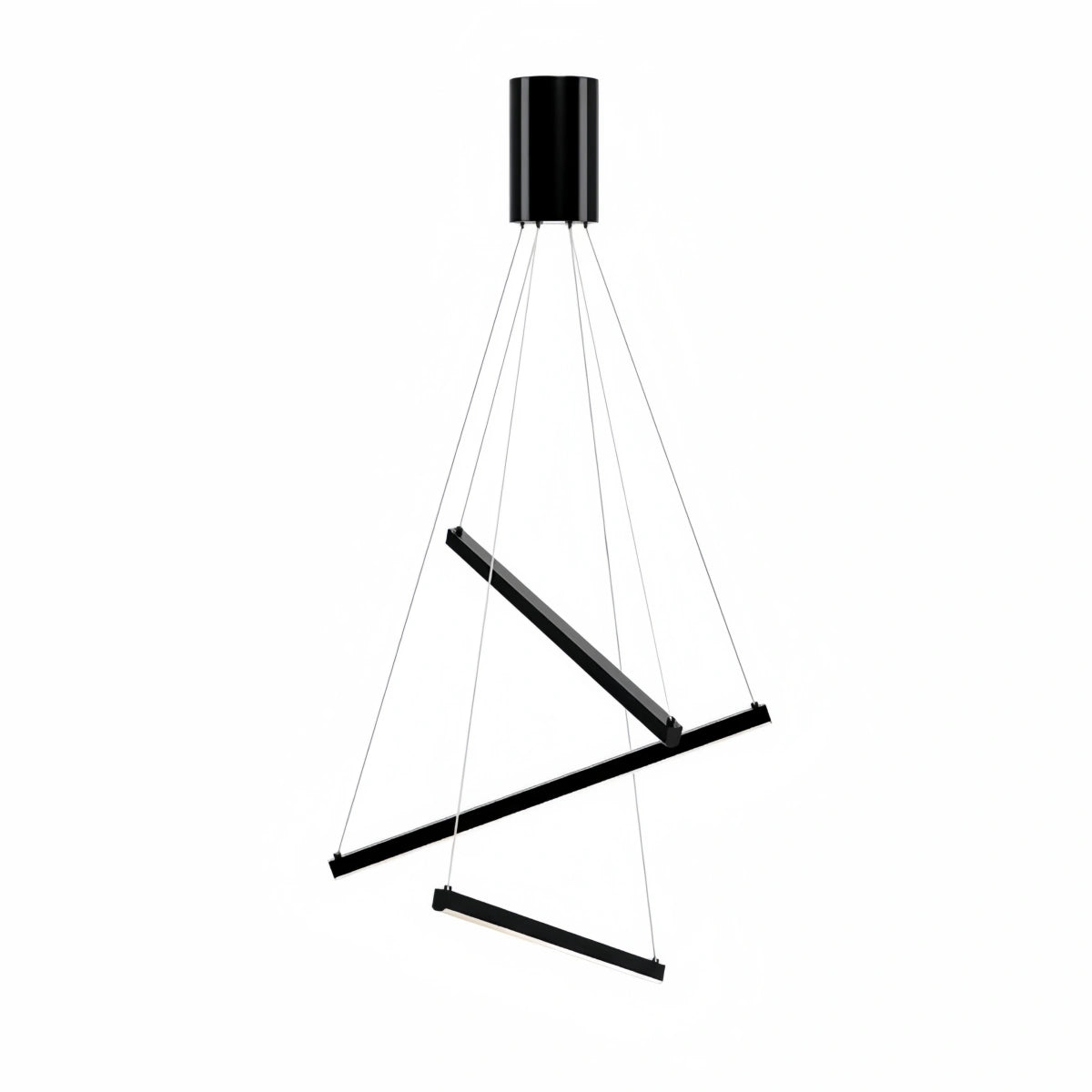 Sculptural Modern Chandelier – Aluminum & Silica Gel LED Halo Light for Living Room 