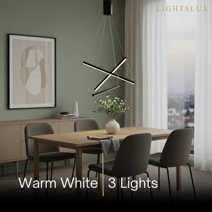 Sculptural Modern Chandelier – Aluminum & Silica Gel LED Halo Light for Living Room 