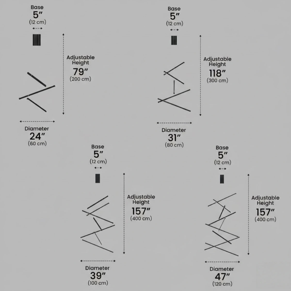 Sculptural Modern Chandelier – Aluminum & Silica Gel LED Halo Light for Living Room 