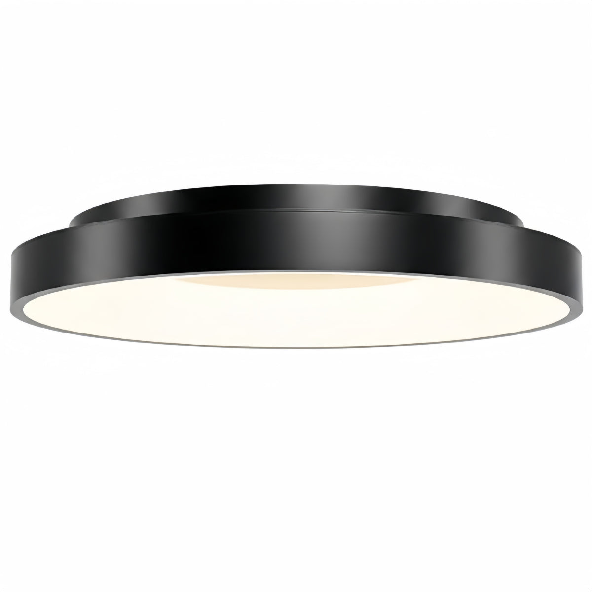 Arcato Modern Flush Mount Ceiling Light – Gold/ Black Dimmable LED for Living Room