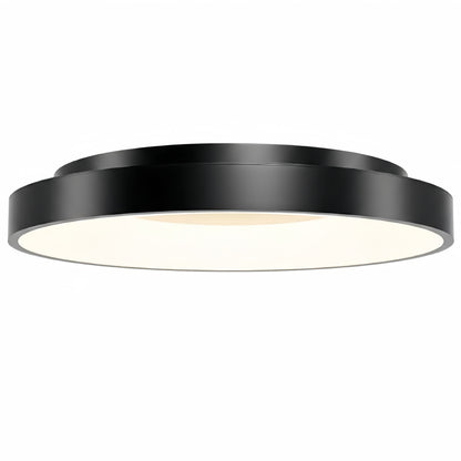 Arcato Modern Flush Mount Ceiling Light – Gold/ Black Dimmable LED for Living Room
