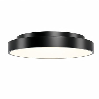 Arcato Modern Flush Mount Ceiling Light – Gold/ Black Dimmable LED for Living Room