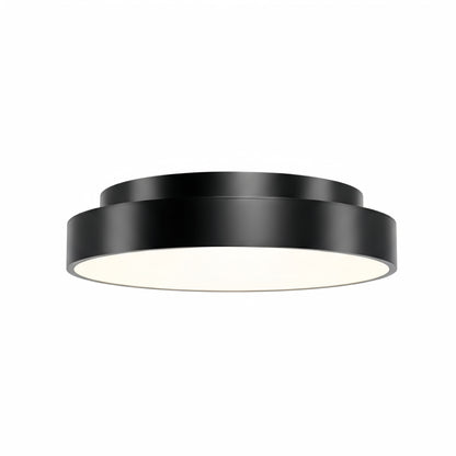 Arcato Modern Flush Mount Ceiling Light – Gold/ Black Dimmable LED for Living Room