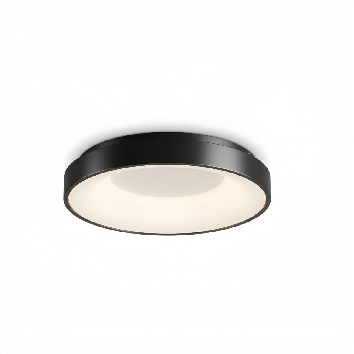 Arcato Modern Flush Mount Ceiling Light – Gold/ Black Dimmable LED for Living Room