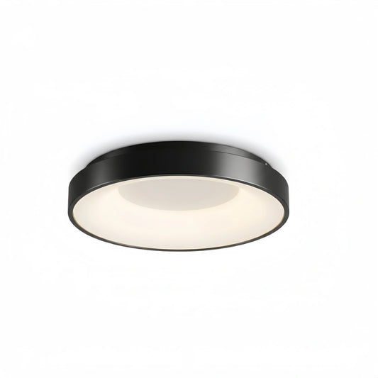 Arcato Modern Flush Mount Ceiling Light – Gold/ Black Dimmable LED for Living Room