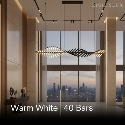 Modern Adjustable Stacked Pendant Light – Black Ash Iron Acrylic Aluminum for Kitchen Island