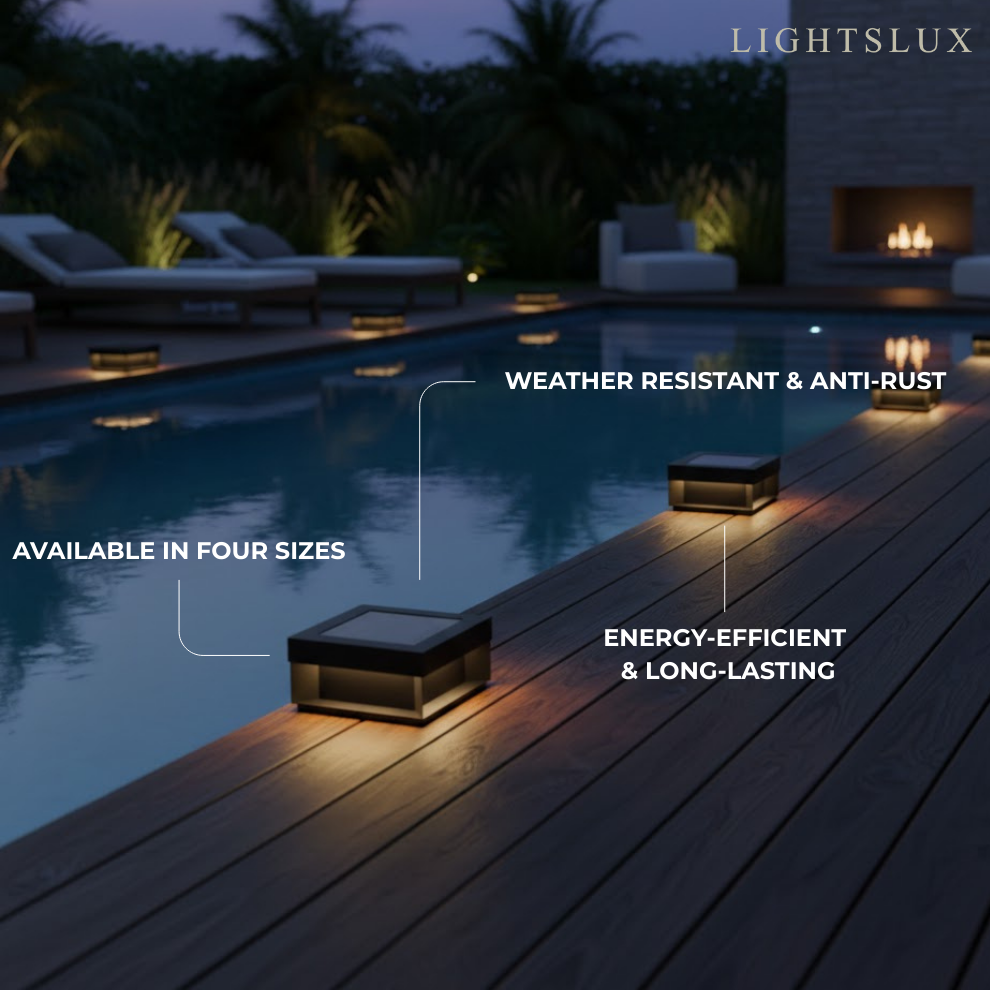 Modern Solar Rectangle Ground Light – Stainless Steel Pathway & Garden Light