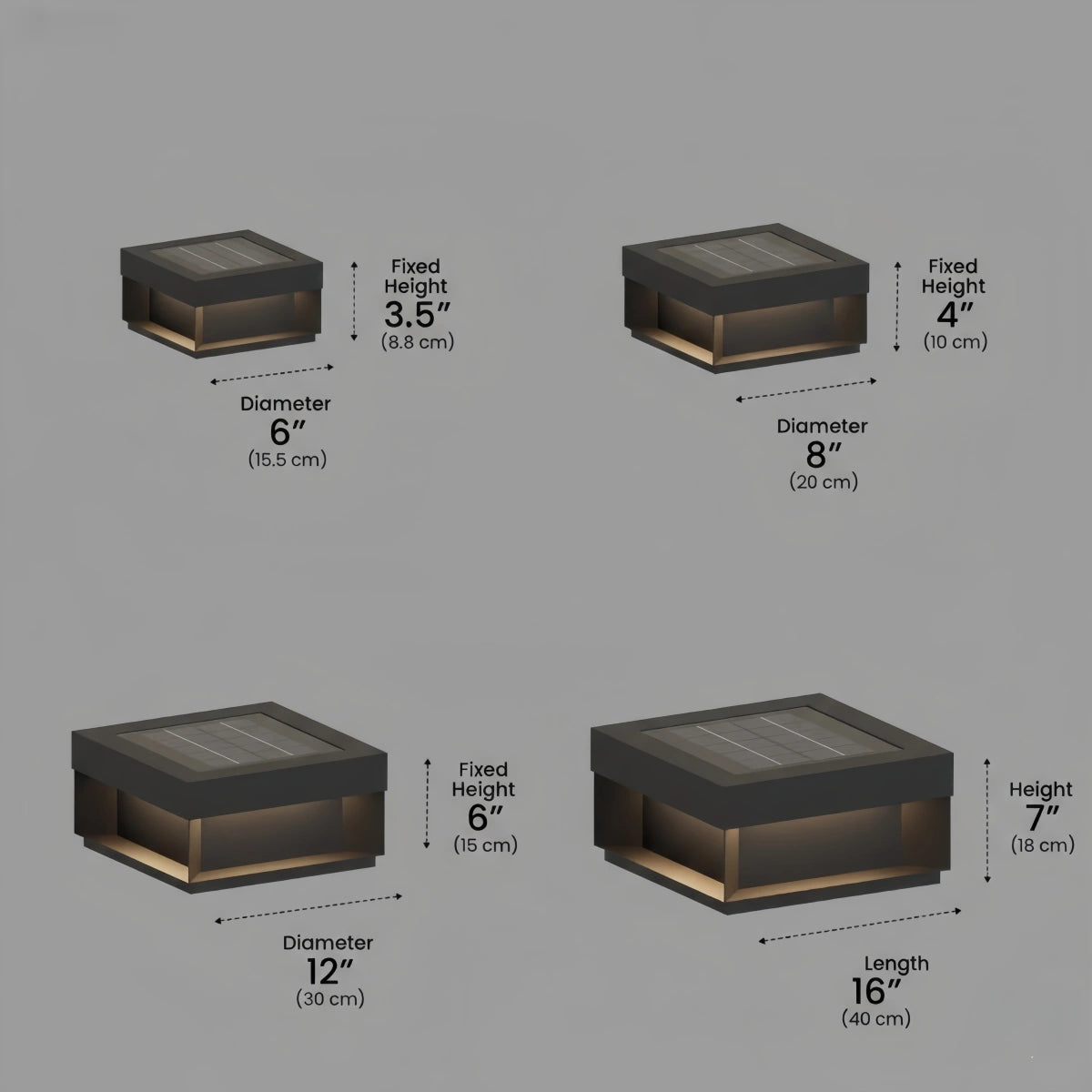 Modern Solar Rectangle Ground Light – Stainless Steel Pathway & Garden Light