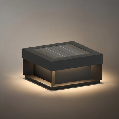 Modern Solar Rectangle Ground Light – Stainless Steel Pathway & Garden Light