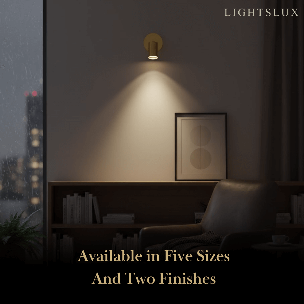 Minimalist Linear Track Light – Brushed Gold/Matte Black for Living/Study Room