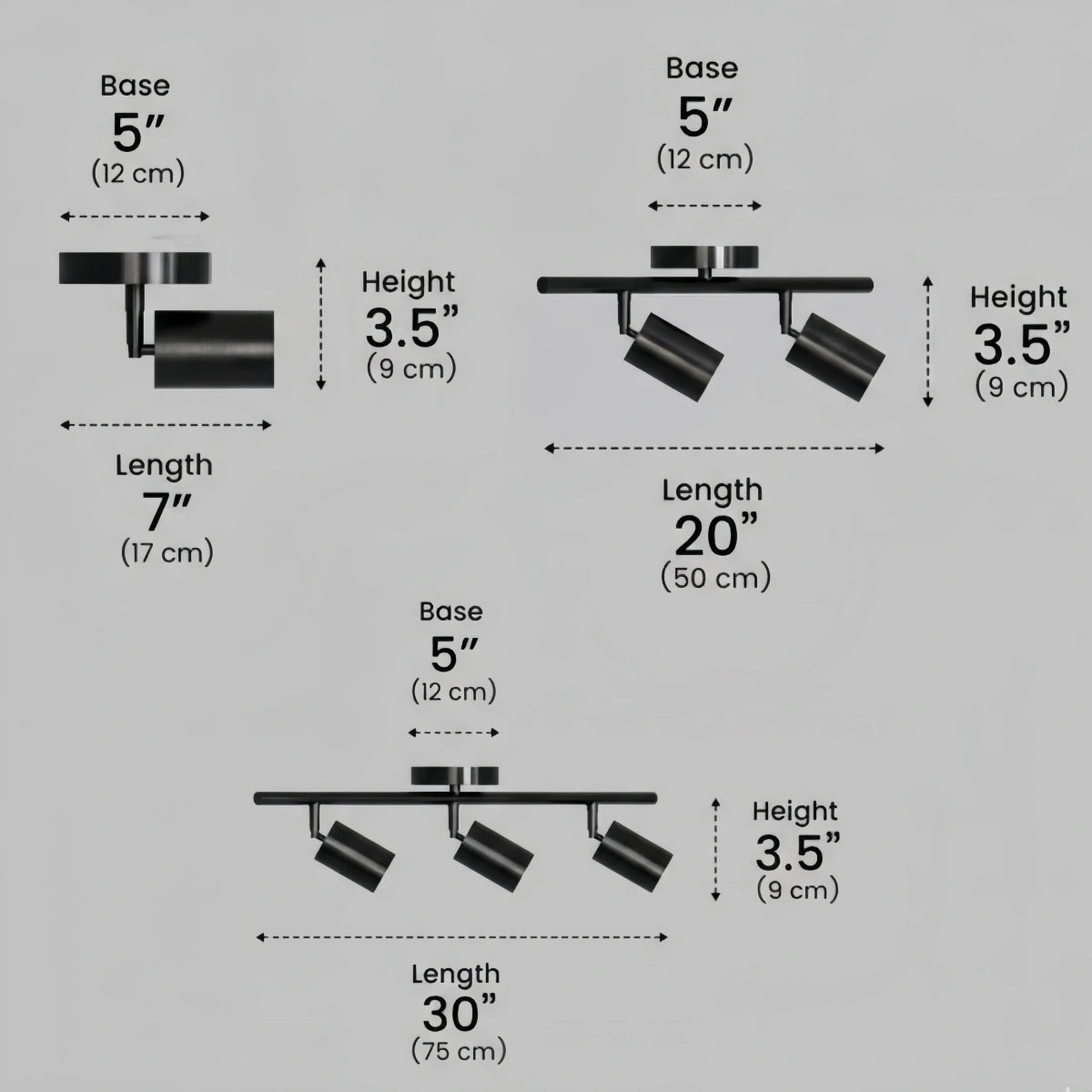 Minimalist Linear Track Light – Brushed Gold/Matte Black for Living/Study Room