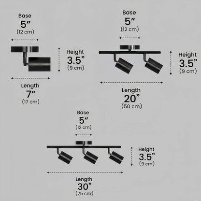 Minimalist Linear Track Light – Brushed Gold/Matte Black for Living/Study Room