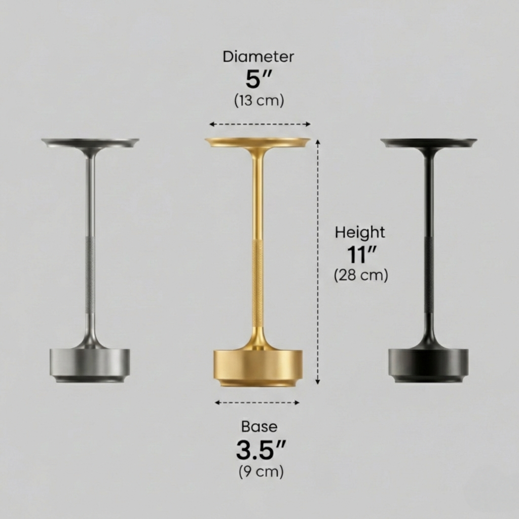 Modern Rechargeable Table Lamp – Touch Dimming & 3 Color Temperatures