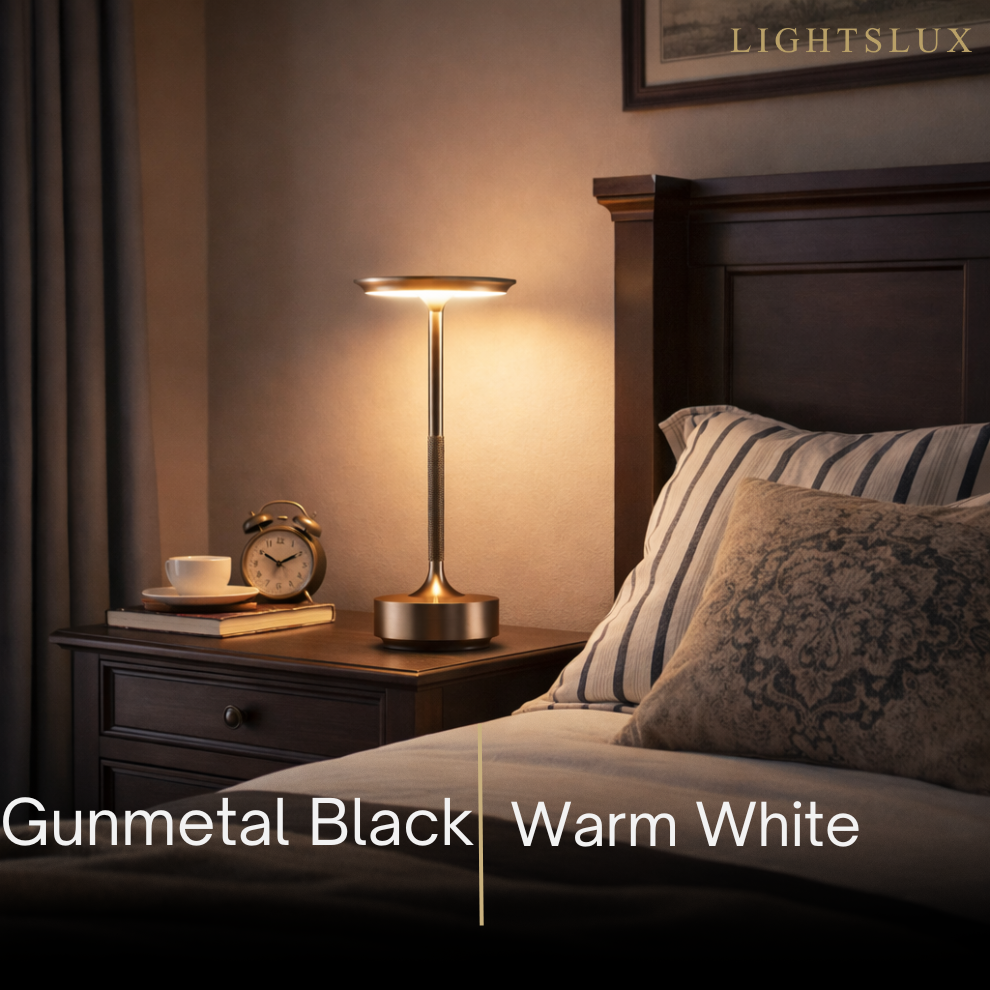 Modern Rechargeable Table Lamp – Touch Dimming & 3 Color Temperatures