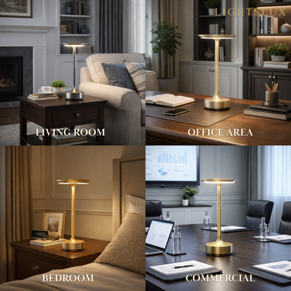 Modern Rechargeable Table Lamp – Touch Dimming & 3 Color Temperatures