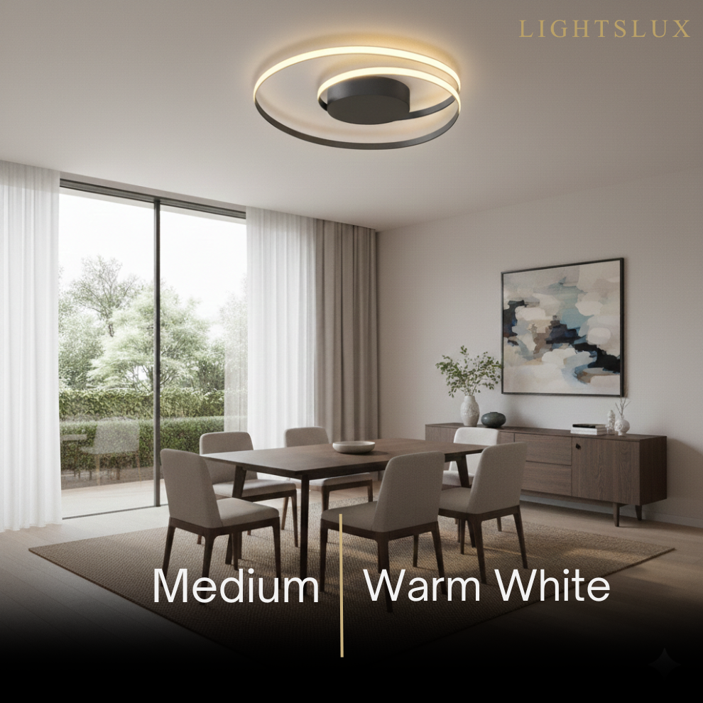 Ceiling Light – Black Ash Iron & Silica Gel Surface Mount for Bedroom