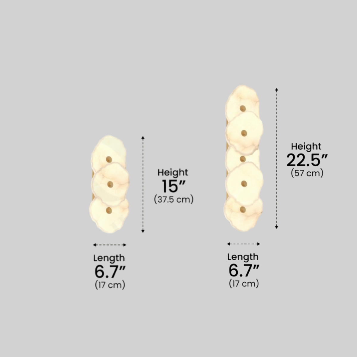 Excelis Royal Alabaster Petal Wall Sconce – Hand-Layered with Brushed Gold Brass for Living Room