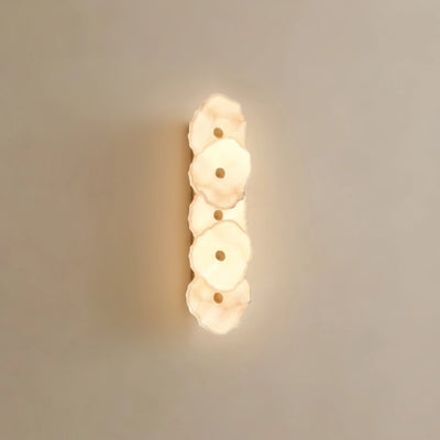 Wall Sconce – Hand-Layered with Brushed Gold Brass for Living Room