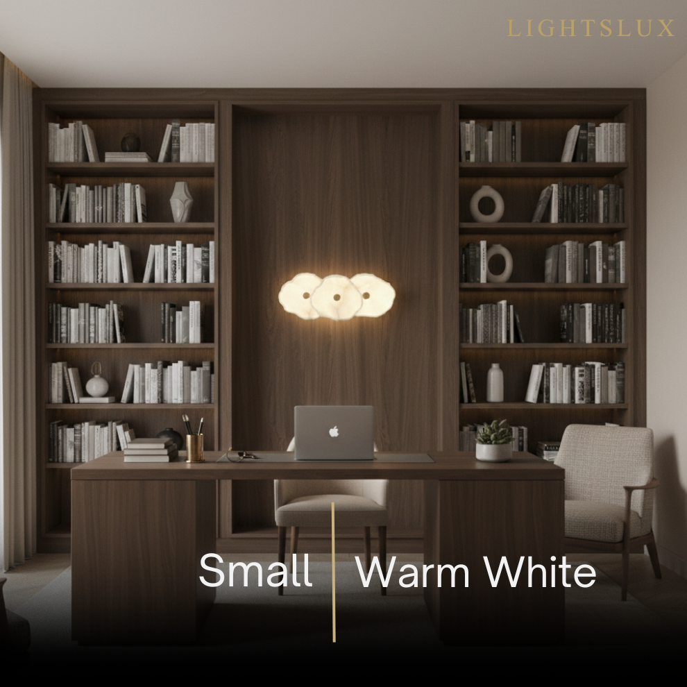 Excelis Royal Alabaster Petal Wall Sconce for Living Room