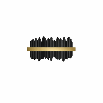 Excelis Modern Linear Icicle Wall Sconce – Black/Polished Gold Iron & Steel for Living Room