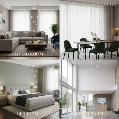 Excelis Modern Silver Crystal Chandelier – Stainless Steel with Clear Crystals Hanging Mount