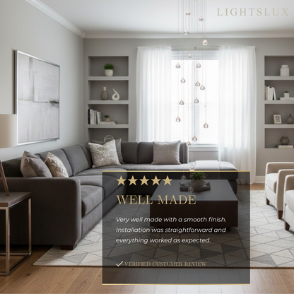 Excelis Modern Silver Crystal Chandelier – Stainless Steel with Clear Crystals Hanging Mount