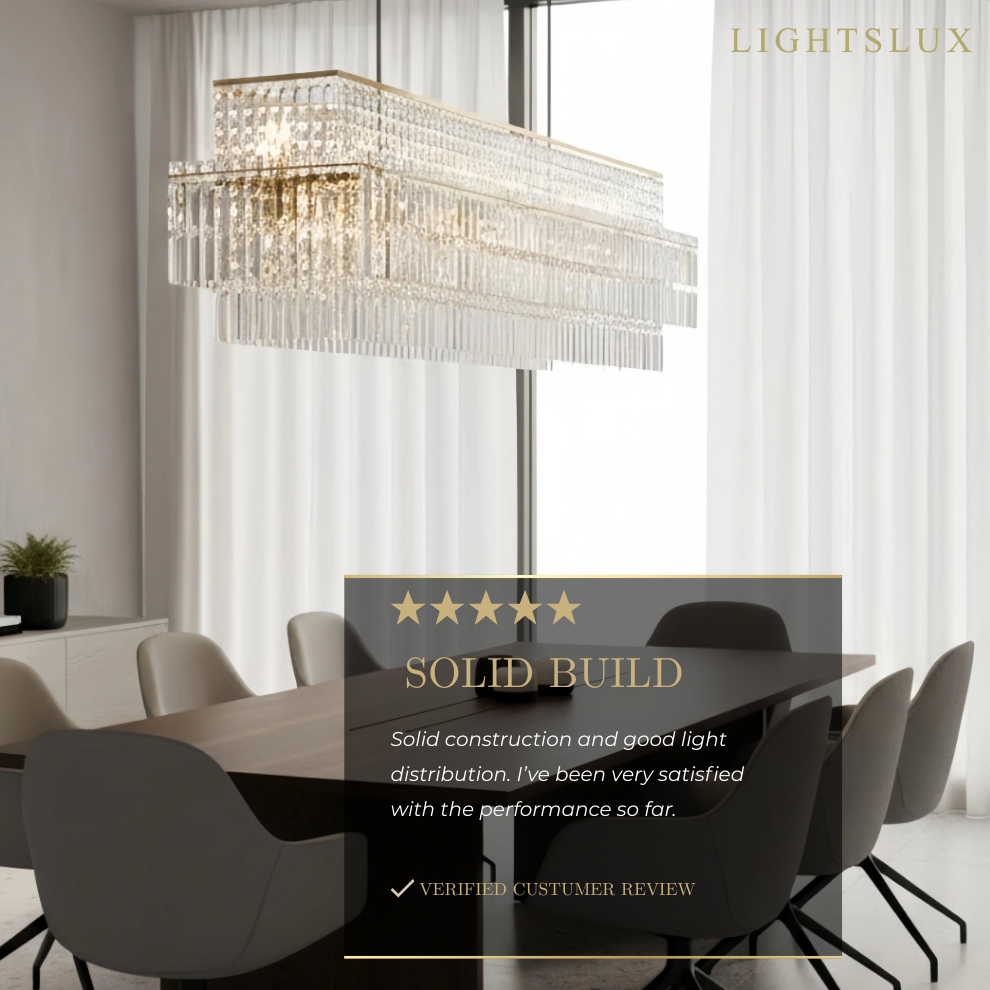 Excelis Royal Cascade Crystal Chandelier – Brushed Stainless Steel in Chrome/Gold Living Room