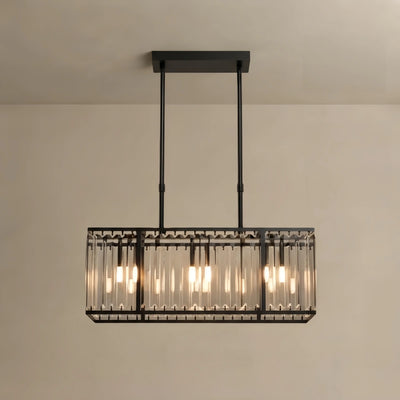 Excelis Modern Linear Chandelier – Metallic Accents for Refined Luxury Interiors