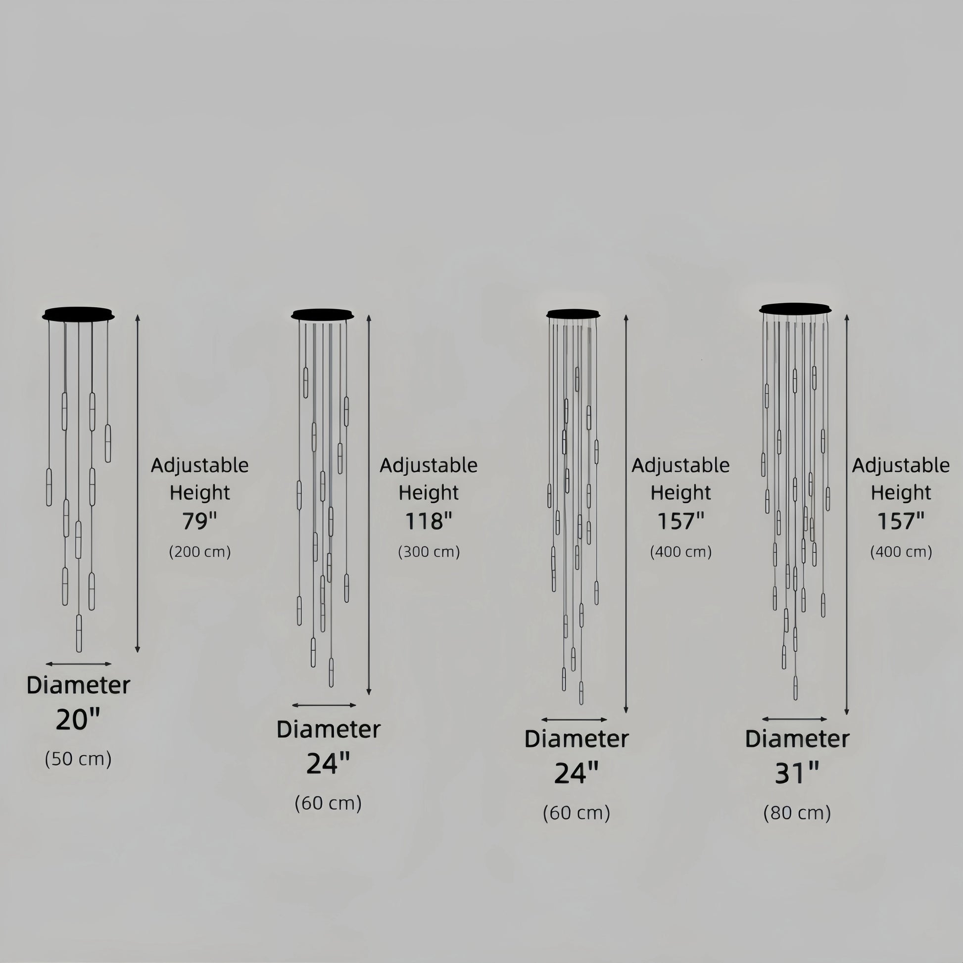 Luxury Cascade Crystal Chandelier 