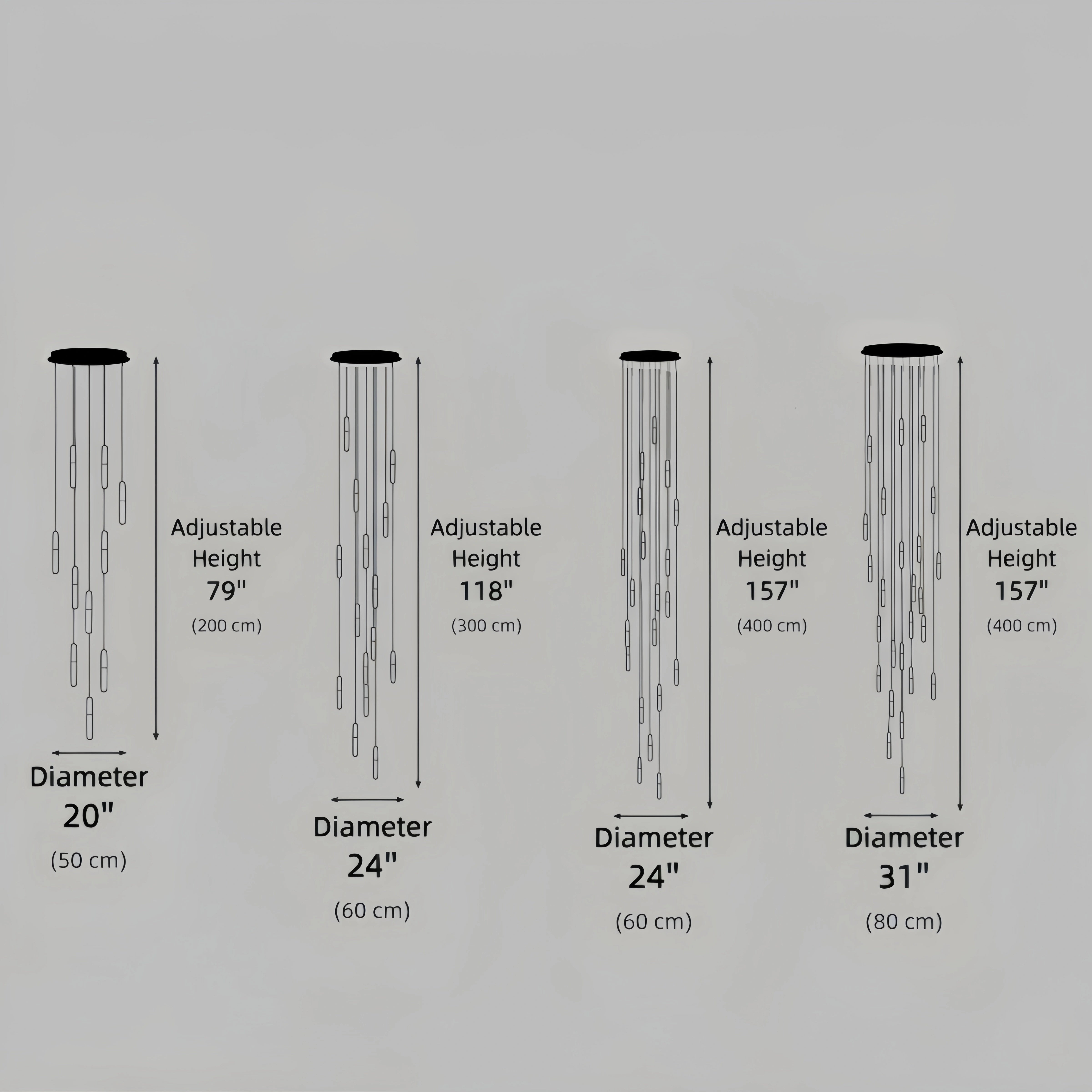 Luxury Cascade Crystal Chandelier 