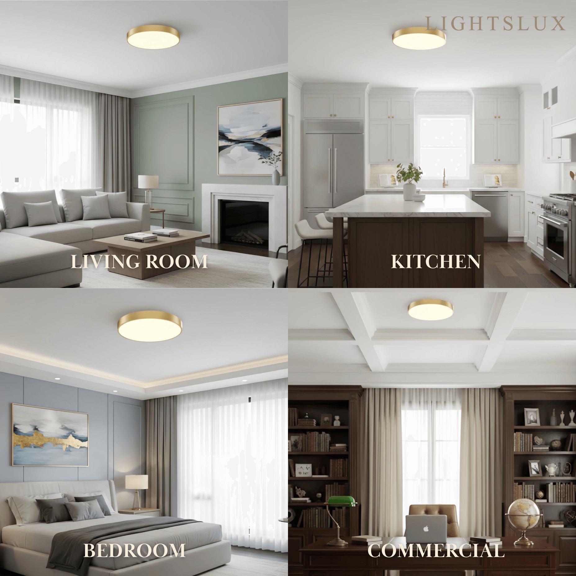 Excelis Solid Brass Ceiling Light