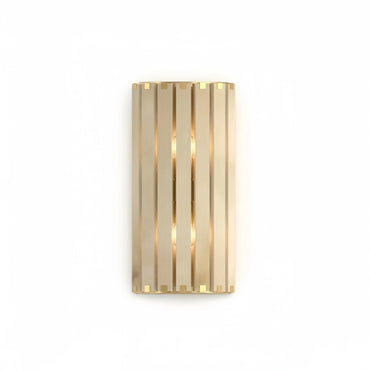 Excelis Modern Vertical Alabaster Wall Sconce – Stainless Steel Frame Hallway
