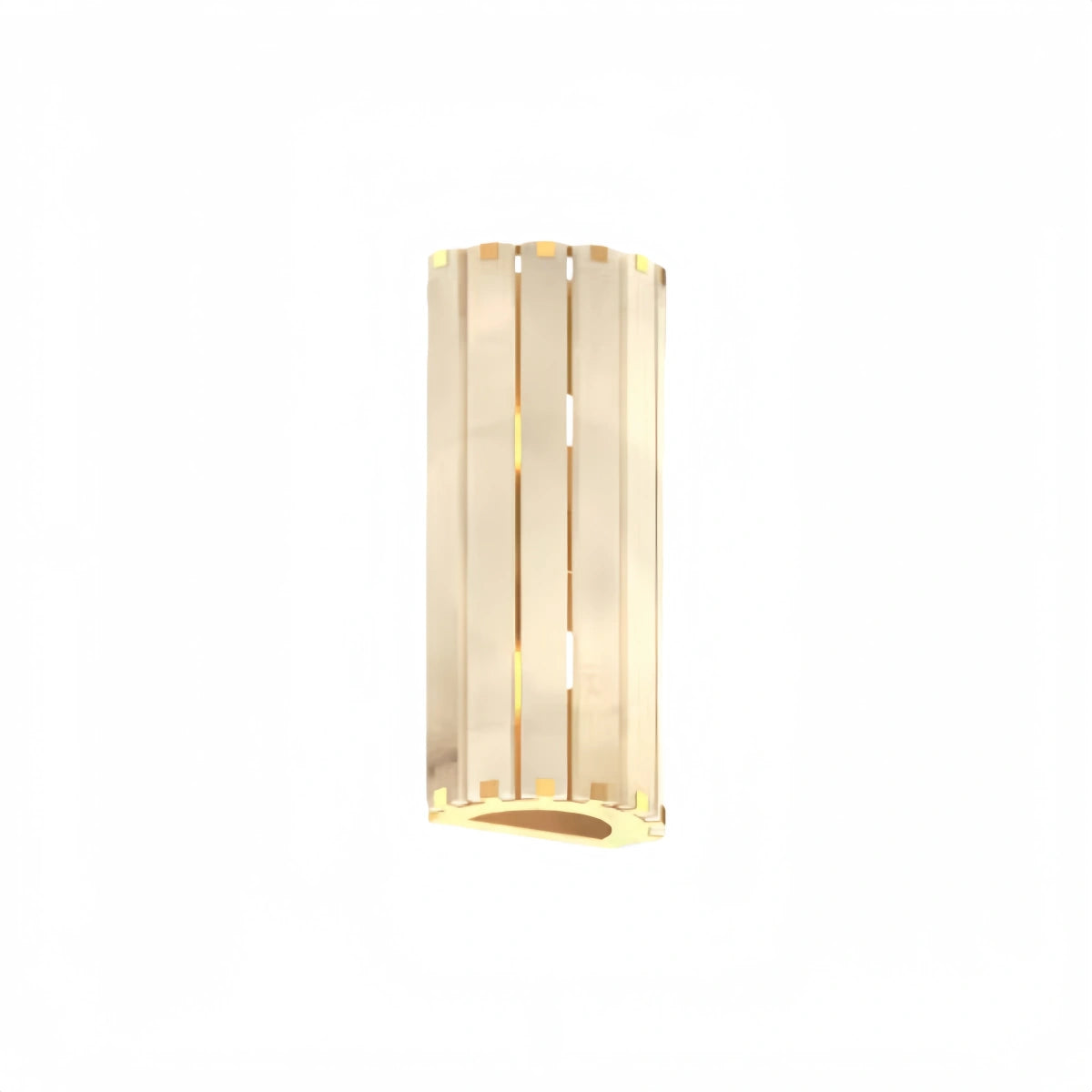 Excelis Modern Vertical Alabaster Wall Sconce – Stainless Steel Frame Hallway