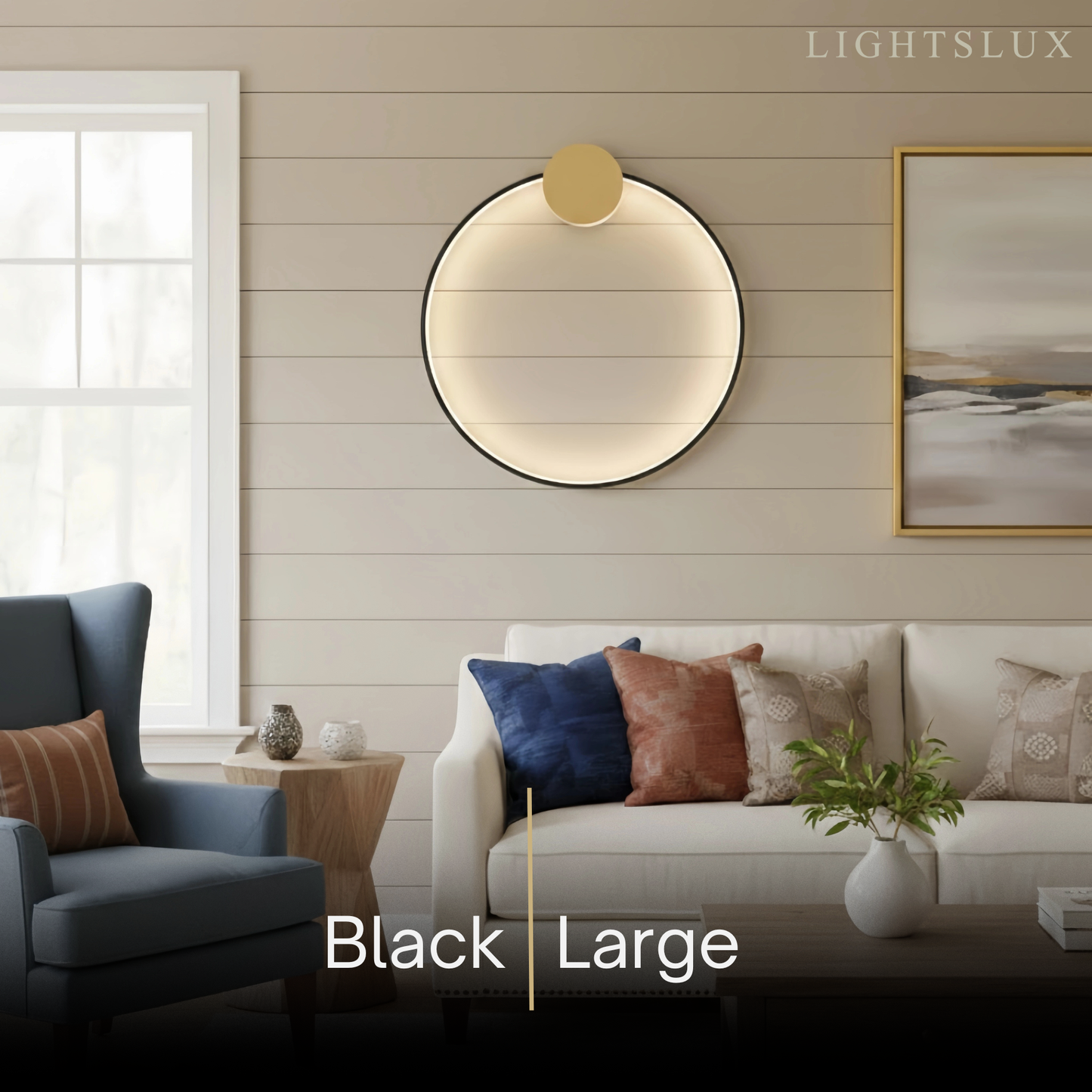 Minimalist Sun Copper Pendant Light – Matte Black Adjustable Brightness for Bedroom