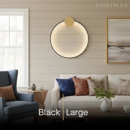 Minimalist Sun Copper Pendant Light – Matte Black Adjustable Brightness for Bedroom