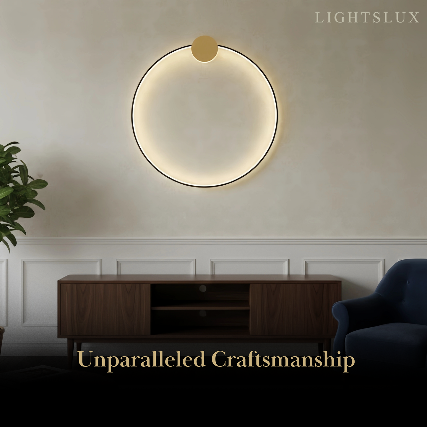 Minimalist Sun Copper Pendant Light – Matte Black Adjustable Brightness for Bedroom