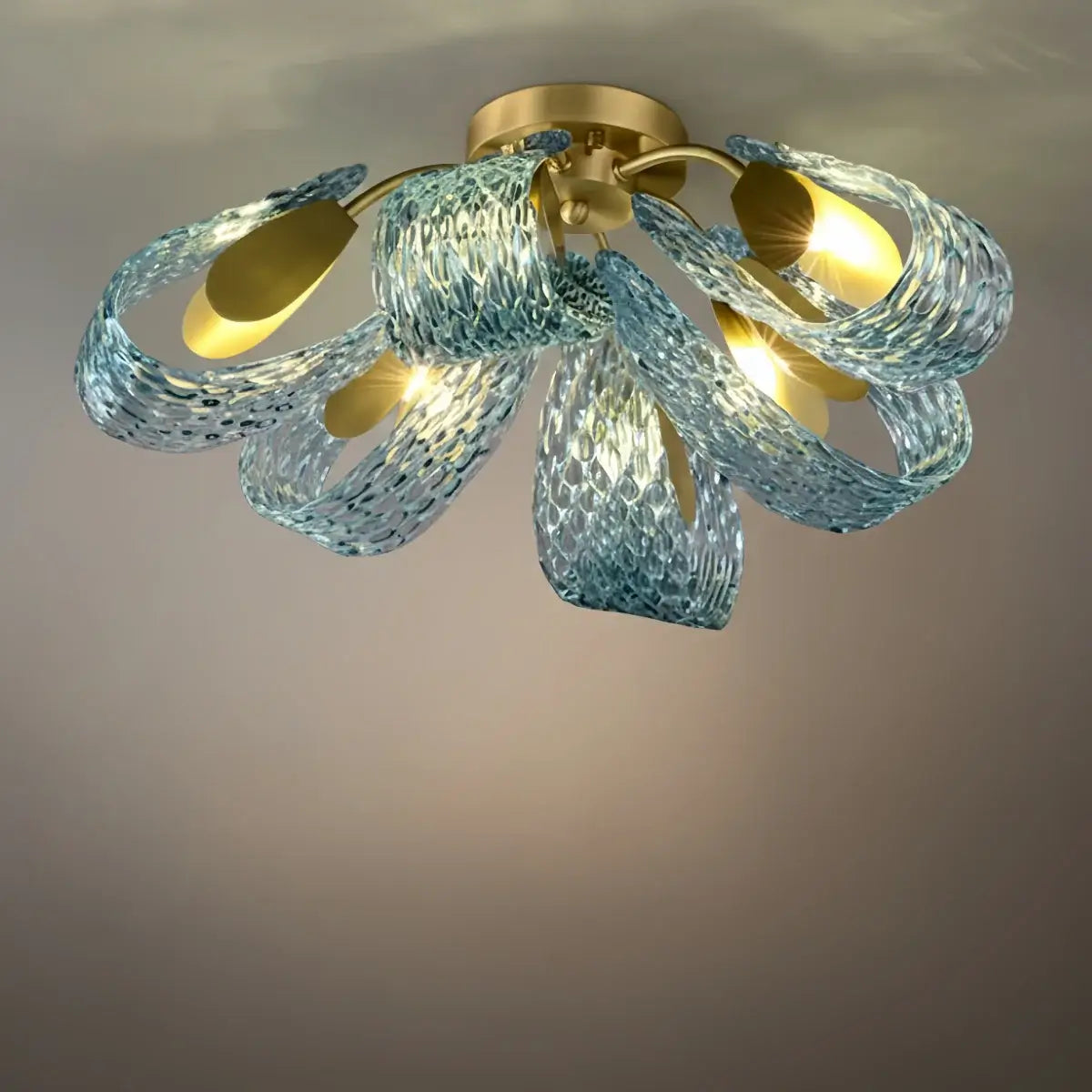 Art Deco Peacock Chandelier