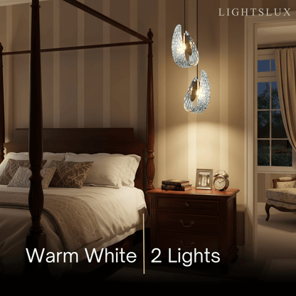 Art Deco Peacock Chandelier – Blue Feather Art Glass Contemporary for Dining Room Bedroom