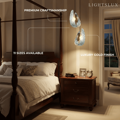 Art Deco Peacock Chandelier – Blue Feather Art Glass Contemporary for Dining Room Bedroom