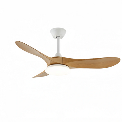 Zenno Modern Wood Ceiling Fan Light – 42” 52” Adjustable Airflow & Light Dining Room