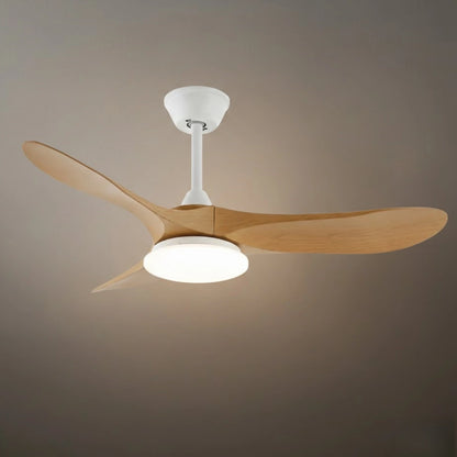 Zenno Modern Wood Ceiling Fan Light – 42” 52” Adjustable Airflow & Light Dining Room