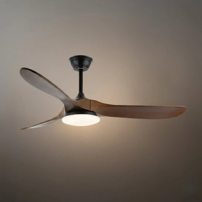 Zenno Modern Wood Ceiling Fan Light – 42” 52” Adjustable Airflow & Light Dining Room