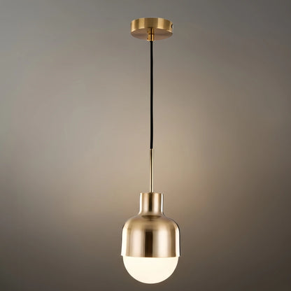 Mid-Century Pendant Light – Electroplated Copper Glass Shade for Rustic Modern Interiors