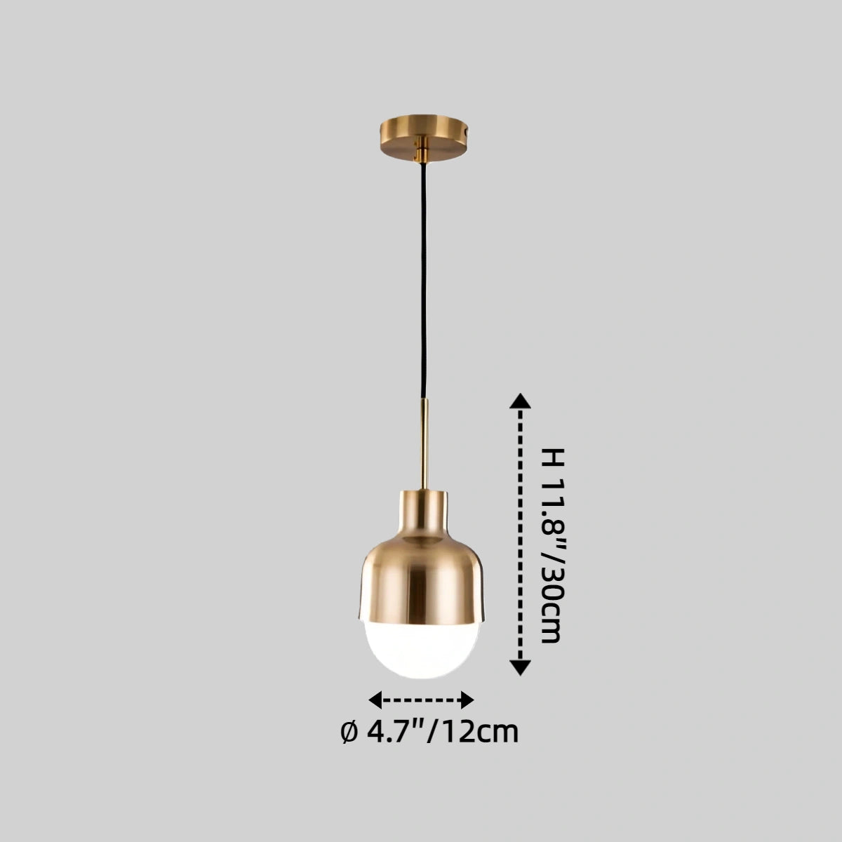 Mid-Century Pendant Light – Electroplated Copper Glass Shade for Rustic Modern Interiors