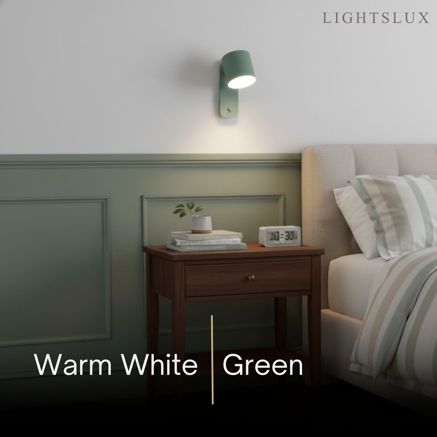 Modern Wall Lamp – Rotatable Cylinder Macaron Color Palette for Bedroom Living Room