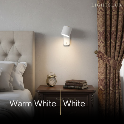 Modern Wall Lamp – Rotatable Cylinder Macaron Color Palette for Bedroom Living Room